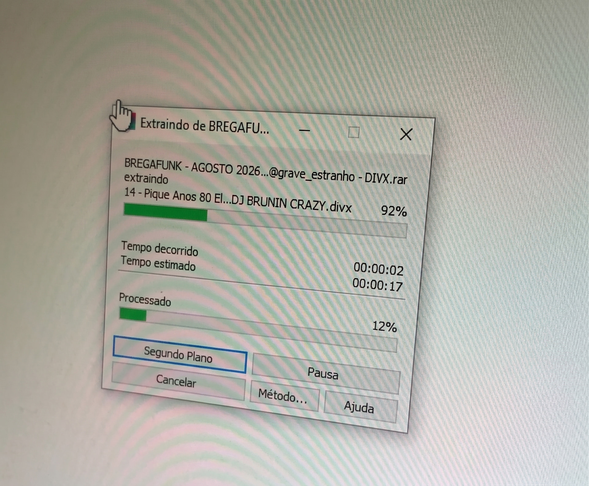Extração do repertório Bregafunk no computador